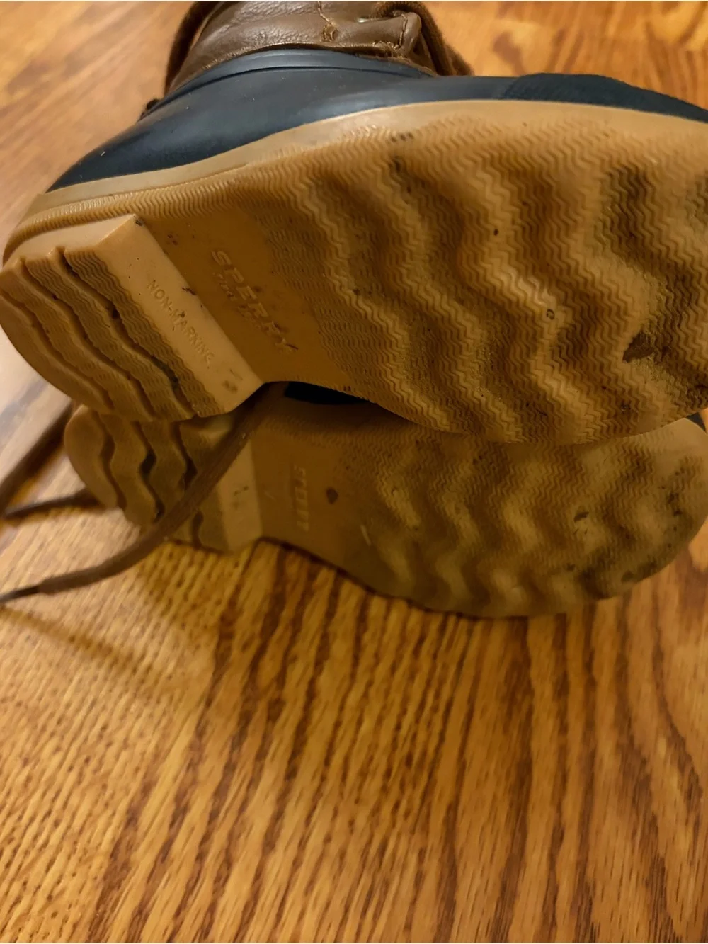 Sperry Kids Navy and Brown Duck Boots